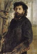 Pierre Renoir Claude Monet Painting oil painting on canvas